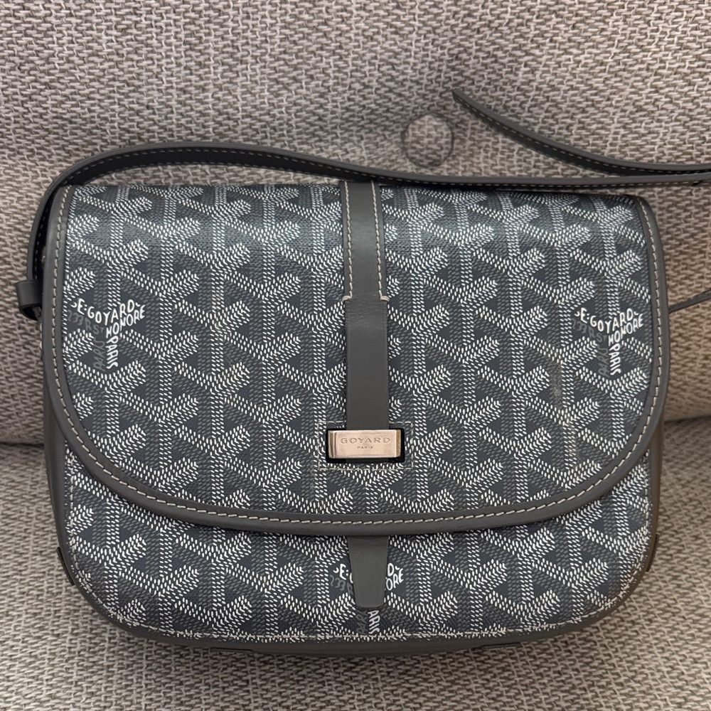 Goyard Belvedere PM Grey Crossbody Bag